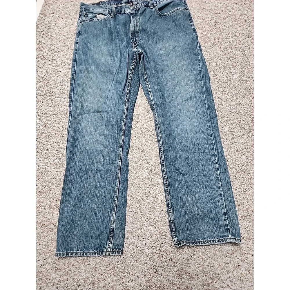 Levi's 559 Jeans Mens 40x32 Relaxed Straight Med‎ Wash Fade 38x31 Measured